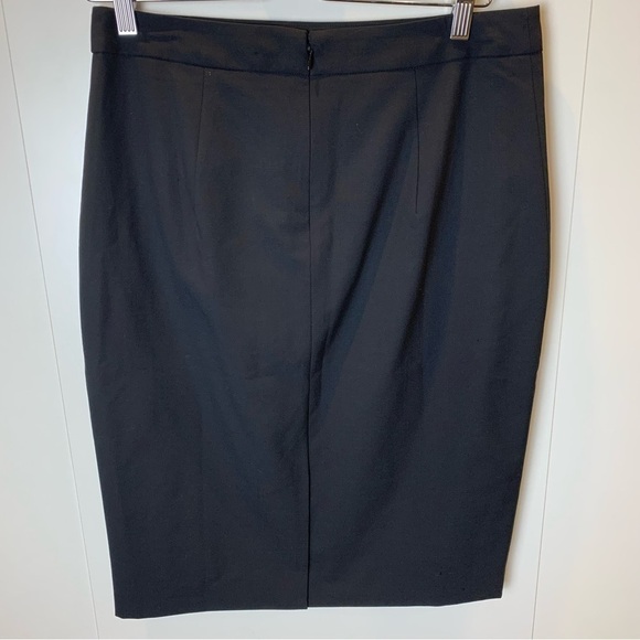 Banana Republic NWT Black Wool  Pencil Skirt sz 8 Tall - Picture 7 of 7